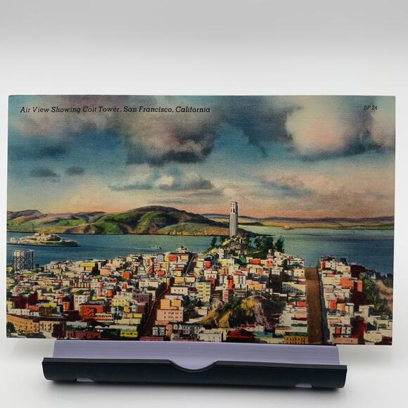 Set of 7 Postcards 1940's San Francisco, California Vintage Bridges UNUSED - Picture 7 of 9